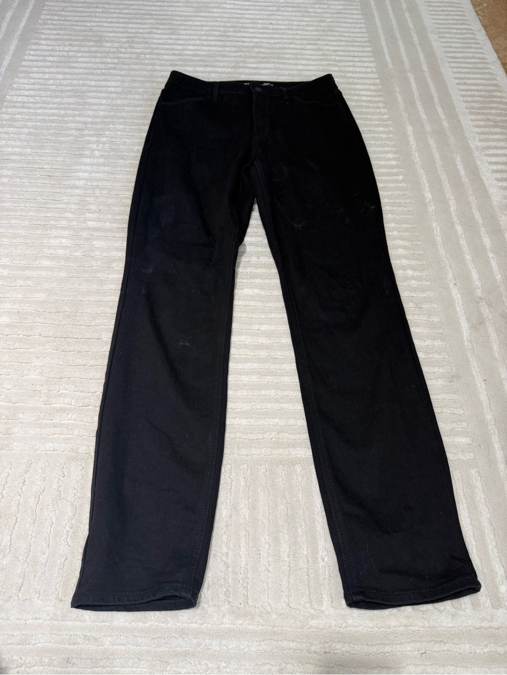 Old Navy Women's Straight Leg Jeans - Black - 8 long